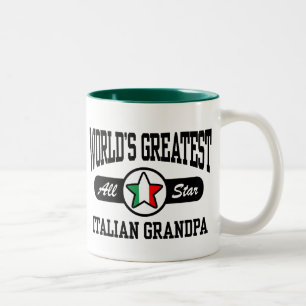 Italienischer Großvater Zweifarbige Tasse