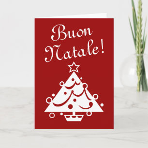 Italienischer Gruß der Buon Natale Weihnachtskarte Feiertagskarte