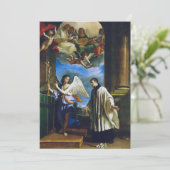 Italienischer Heiliger Aloysius Gonzaga Einladung (Stehend Vorderseite)