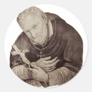 Italienischer Heiliger Alphonsus Liguori Runder Aufkleber