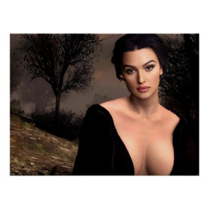 Italienischer Herbst Glanzposter Poster
