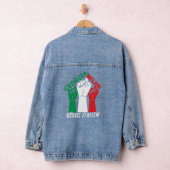 Italienischer Heroes Georgia Meloni Héros Italien Jeansjacke (Hangar)