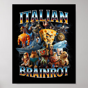 Italienischer Hirnrost Italienischer Hirnverfall L Poster