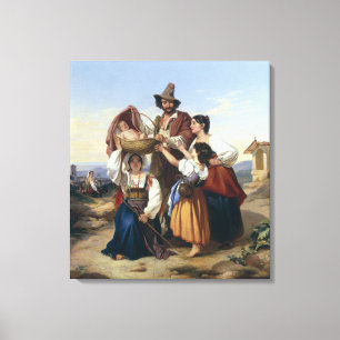 Italienischer Hirt, 1835 Leinwanddruck
