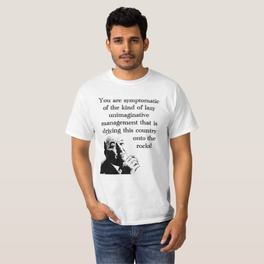 Italienischer Job-Unimaginative Management-T - T-Shirt (Vorne ganz)