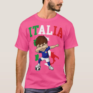 Italienischer Junge Italien Flaggenkarte T-Shirt