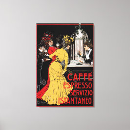 Italienischer Kaffee Bar Espresso und Poster Leinwanddruck