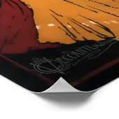 ITALIENISCHER KAFFEE SERVIERTE STÄNDIG c. 1900 Poster (Ecke)