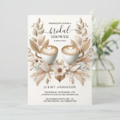 Italienischer Kaffee Sorrento Lässiges Brautparty Einladung (Stehend Vorderseite)