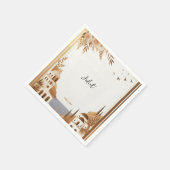 Italienischer Kaffee Sorrento Lässiges Brautparty Serviette (Ecke)