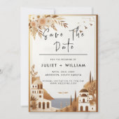 Italienischer Kaffee Sorrento Wedding Save The Date (Vorderseite)