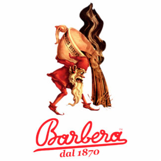 Italienischer Kaffeemagier Barberas Freistehende Fotoskulptur