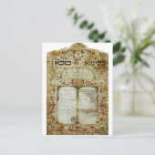 Italienischer Ketubot Postkarte (Stehend Vorderseite)