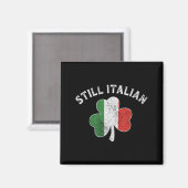 Italienischer Kleeblatt lustiger St. Patricks Tag Magnet (Vorderseite/Rückseite)