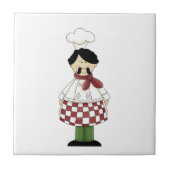 Italienischer Koch #2 Tile Fliese (Vorderseite)