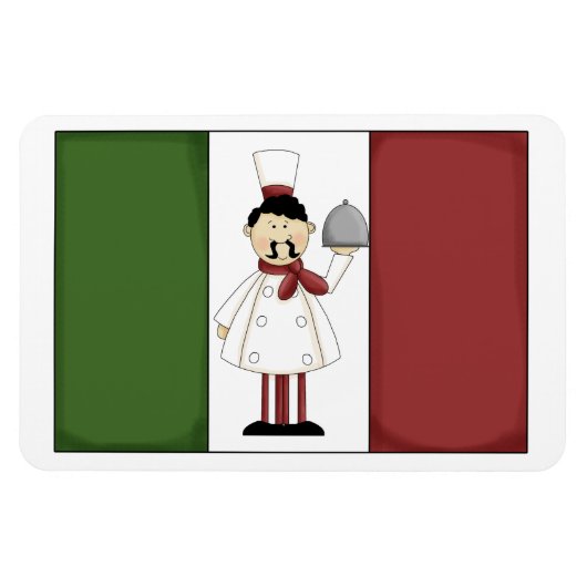 Italienischer Koch #4 Premium Magnet (Horizontal)