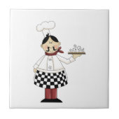 Italienischer Koch #7 Tile Fliese (Vorderseite)