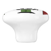 Italienischer Koch Cartoon Keramik Drehknopf Keramikknauf (Seitenansicht)