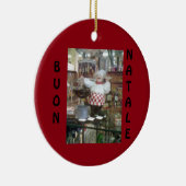 **ITALIENISCHER KOCH** CHRISTMAS ORNANATION KERAMIKORNAMENT (Rechts)