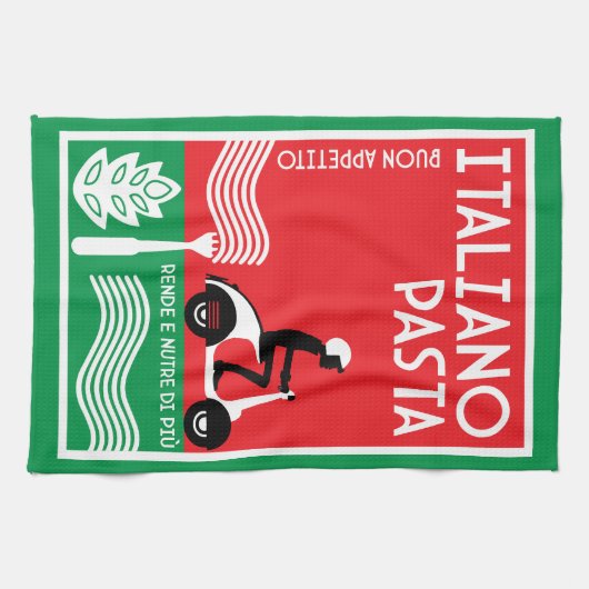 Italienischer Koch Geschirrtuch (Horizontal)