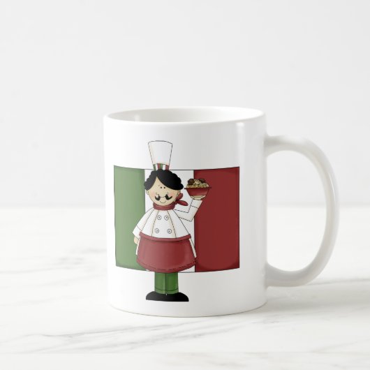 Italienischer Koch - individuell anpassbar Kaffeetasse (Rechts)