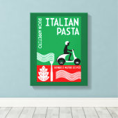 Italienischer Koch Leinwanddruck (Insitu (Holzboden))