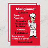 Italienischer Koch - Mangiamo (Vorne/Hinten)