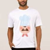 Italienischer Koch mit Schnurrbart und Hut T-Shirt (Vorderseite)
