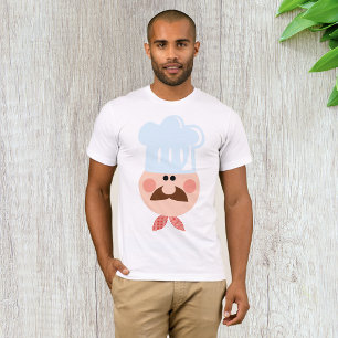 Italienischer Koch mit Schnurrbart und Hut T-Shirt