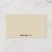 Italienischer Koch mit Schürze Visitenkarte (Rückseite)