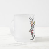 Italienischer Koch mit Spaghetti-Hemden und Gesche Mattglastasse (Vorderseite Links)