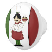 Italienischer Koch Nr. 3 Keramikknauf (Rechts)