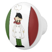 Italienischer Koch Nr. 5 Keramikknauf (Rechts)