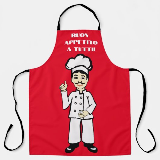 Italienischer Koch Schürze (Vorderseite)