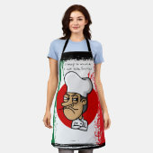 Italienischer Koch Schürze (Getragen)