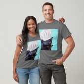 Italienischer Koch, schwarze Katze T-Shirt (Unisex)