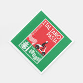 Italienischer Koch Serviette (Ecke)