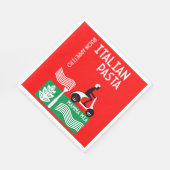 Italienischer Koch Serviette (Ecke)