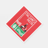 Italienischer Koch Serviette (Ecke)