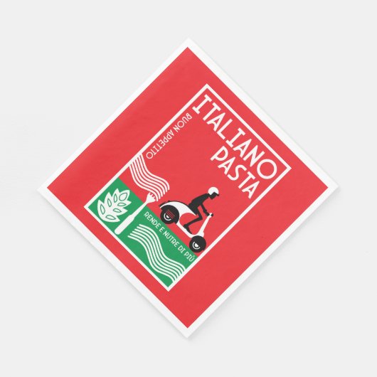 Italienischer Koch Serviette (Ecke)