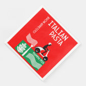 Italienischer Koch Serviette (Ecke)