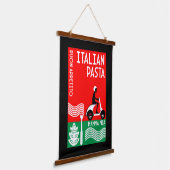 Italienischer Koch Wandteppich Mit Holzrahmen (Gewinkelt)