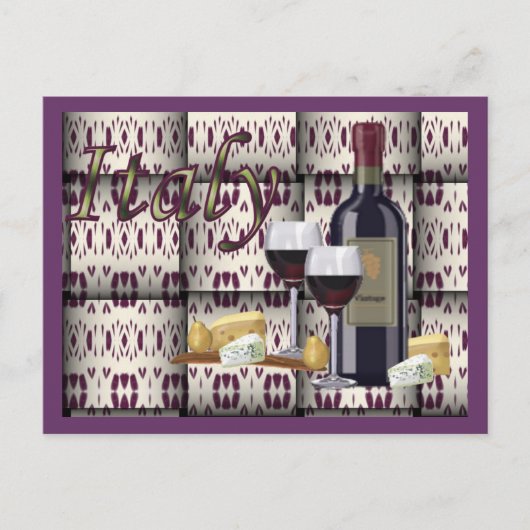 italienischer Korb Postkarte (Vorderseite)