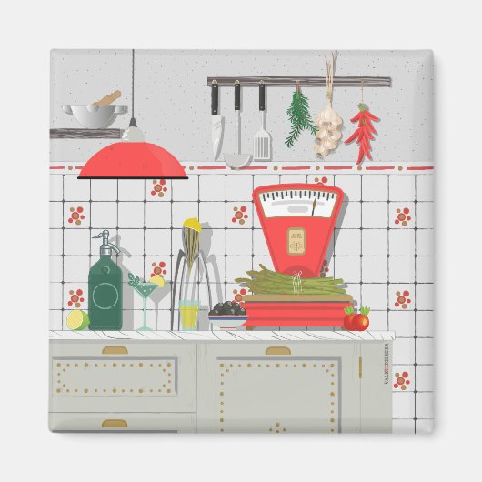 Italienischer Küchenmagnet Magnet (Vorne)