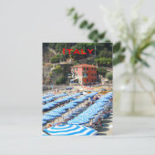 Italienischer Küstenstrand Postkarte (Stehend Vorderseite)