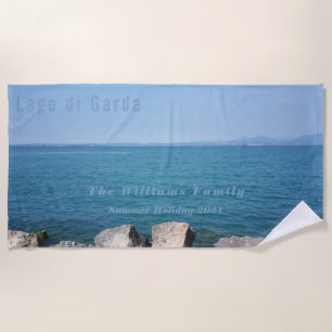 Italienischer Lago di Garda Vacation Fotografie Strandtuch