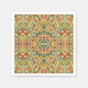 Italienischer Leaf und Wein Serviette