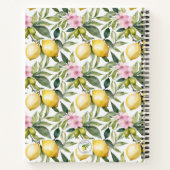 Italienischer Lemon Blossom Mittelmeer Wasserfarbe Notizblock (Rückseite)