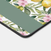 Italienischer Lemon Blossom Mittelmeer Wasserfarbe Schreibtischunterlage (Ecke)
