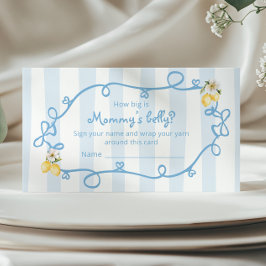 Italienischer Lemon Blue Bows Wie groß ist Mommys  Begleitkarte